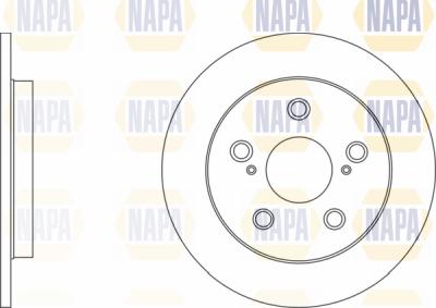 NAPA PBD8241 - Спирачен диск vvparts.bg