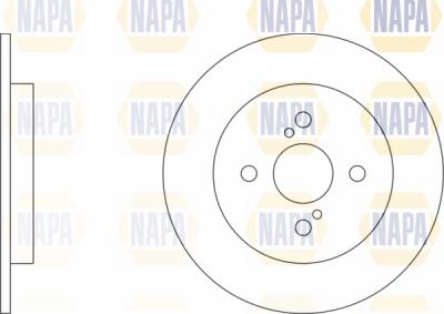 NAPA PBD8254 - Спирачен диск vvparts.bg