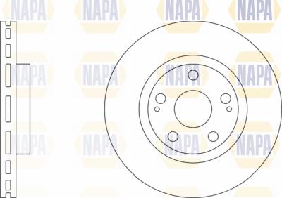 NAPA PBD8266 - Спирачен диск vvparts.bg