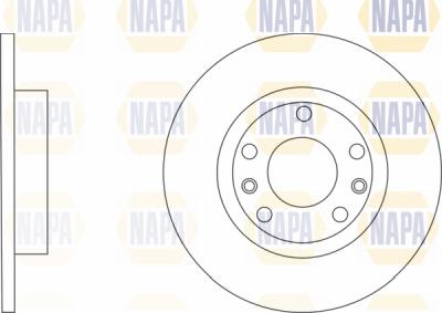 NAPA PBD8201 - Спирачен диск vvparts.bg