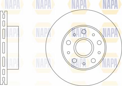 NAPA PBD8208 - Спирачен диск vvparts.bg