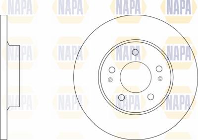 NAPA PBD8203 - Спирачен диск vvparts.bg