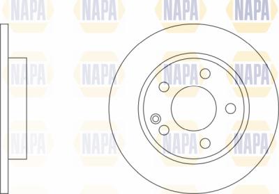 NAPA PBD8214 - Спирачен диск vvparts.bg