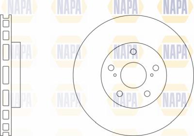 NAPA PBD8272 - Спирачен диск vvparts.bg