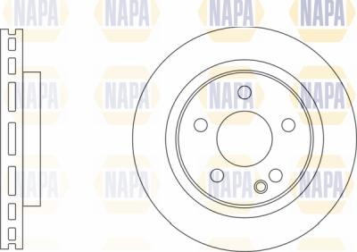 NAPA PBD8745 - Спирачен диск vvparts.bg