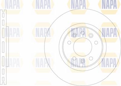 NAPA PBD8752 - Спирачен диск vvparts.bg