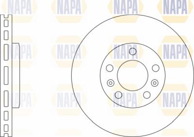 NAPA PBD8702 - Спирачен диск vvparts.bg