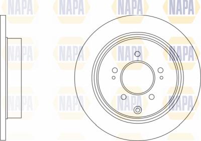 NAPA PBD8707 - Спирачен диск vvparts.bg