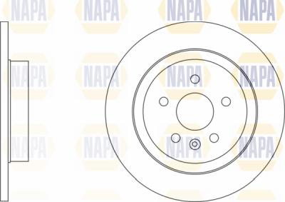 NAPA PBD8782 - Спирачен диск vvparts.bg