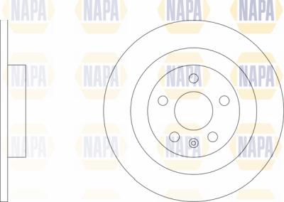 NAPA PBD8737 - Спирачен диск vvparts.bg