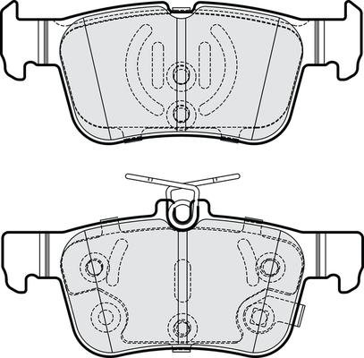 NAPA PBP7940 - Комплект спирачно феродо, дискови спирачки vvparts.bg