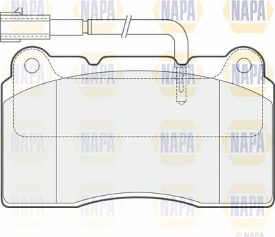 NAPA PBP7943 - Комплект спирачно феродо, дискови спирачки vvparts.bg