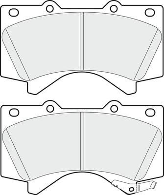 NAPA PBP7955 - Комплект спирачно феродо, дискови спирачки vvparts.bg