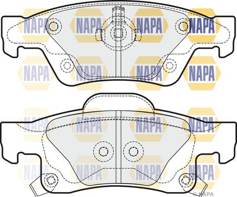 NAPA PBP7986 - Комплект спирачно феродо, дискови спирачки vvparts.bg