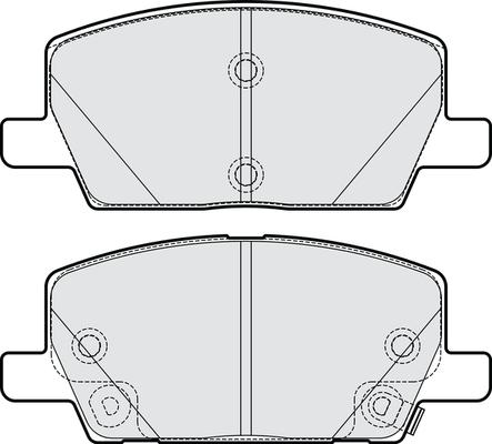 NAPA PBP7936 - Комплект спирачно феродо, дискови спирачки vvparts.bg