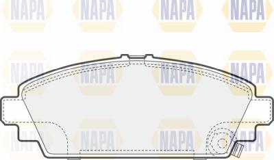 NAPA PBP7494 - Комплект спирачно феродо, дискови спирачки vvparts.bg