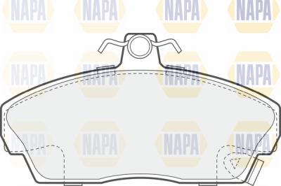 NAPA PBP7495 - Комплект спирачно феродо, дискови спирачки vvparts.bg