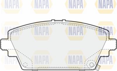 NAPA PBP7492 - Комплект спирачно феродо, дискови спирачки vvparts.bg