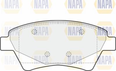 NAPA PBP7449 - Комплект спирачно феродо, дискови спирачки vvparts.bg