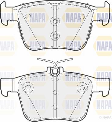 NAPA PBP7440 - Комплект спирачно феродо, дискови спирачки vvparts.bg