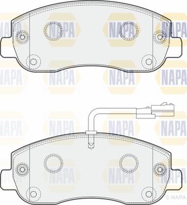 NAPA PBP7443 - Комплект спирачно феродо, дискови спирачки vvparts.bg