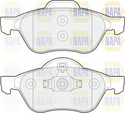 NAPA PBP7447 - Комплект спирачно феродо, дискови спирачки vvparts.bg