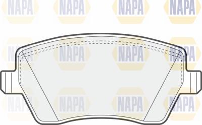 NAPA PBP7456 - Комплект спирачно феродо, дискови спирачки vvparts.bg
