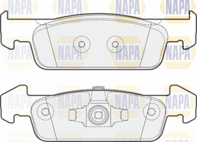 NAPA PBP7451 - Комплект спирачно феродо, дискови спирачки vvparts.bg