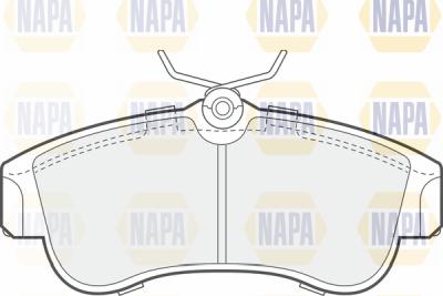 NAPA PBP7452 - Комплект спирачно феродо, дискови спирачки vvparts.bg