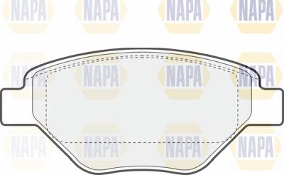 NAPA PBP7464 - Комплект спирачно феродо, дискови спирачки vvparts.bg