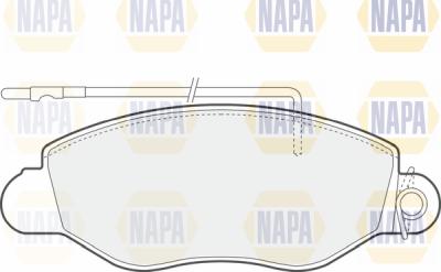 NAPA PBP7465 - Комплект спирачно феродо, дискови спирачки vvparts.bg