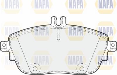 NAPA PBP7460 - Комплект спирачно феродо, дискови спирачки vvparts.bg