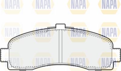 NAPA PBP7461 - Комплект спирачно феродо, дискови спирачки vvparts.bg