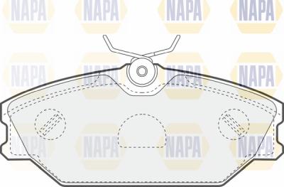 NAPA PBP7462 - Комплект спирачно феродо, дискови спирачки vvparts.bg