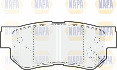 NAPA PBP7400 - Комплект спирачно феродо, дискови спирачки vvparts.bg
