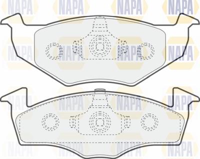 NAPA PBP7403 - Комплект спирачно феродо, дискови спирачки vvparts.bg