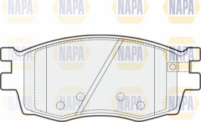 NAPA PBP7402 - Комплект спирачно феродо, дискови спирачки vvparts.bg