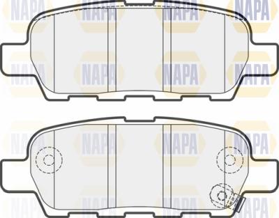 NAPA PBP7489 - Комплект спирачно феродо, дискови спирачки vvparts.bg