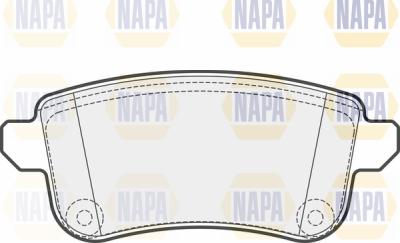 NAPA PBP7486 - Комплект спирачно феродо, дискови спирачки vvparts.bg