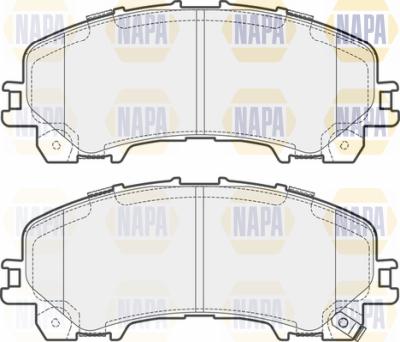 NAPA PBP7480 - Комплект спирачно феродо, дискови спирачки vvparts.bg