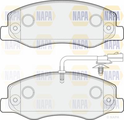 NAPA PBP7481 - Комплект спирачно феродо, дискови спирачки vvparts.bg