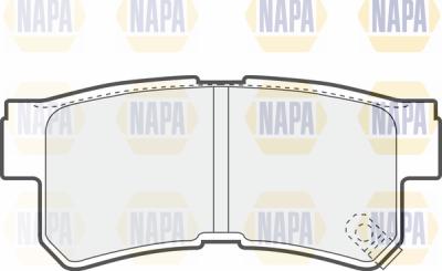 NAPA PBP7434 - Комплект спирачно феродо, дискови спирачки vvparts.bg