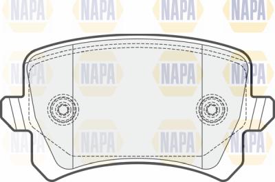 NAPA PBP7436 - Комплект спирачно феродо, дискови спирачки vvparts.bg