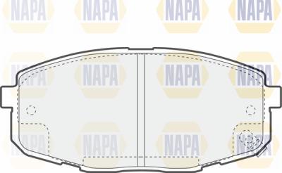 NAPA PBP7431 - Комплект спирачно феродо, дискови спирачки vvparts.bg
