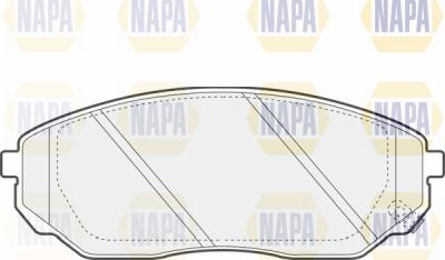 NAPA PBP7438 - Комплект спирачно феродо, дискови спирачки vvparts.bg