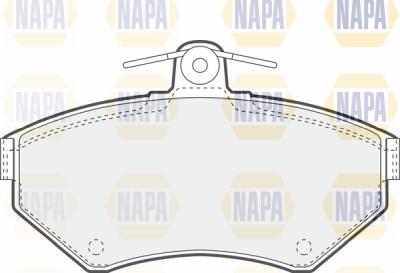 NAPA PBP7432 - Комплект спирачно феродо, дискови спирачки vvparts.bg