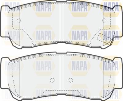 NAPA PBP7426 - Комплект спирачно феродо, дискови спирачки vvparts.bg