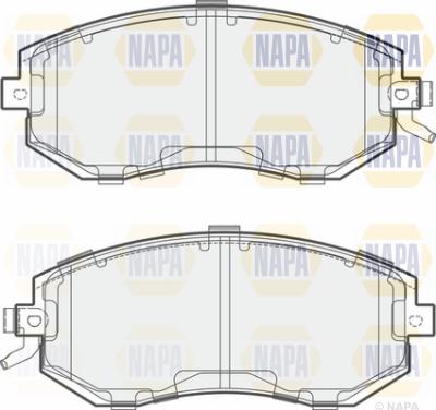 NAPA PBP7422 - Комплект спирачно феродо, дискови спирачки vvparts.bg