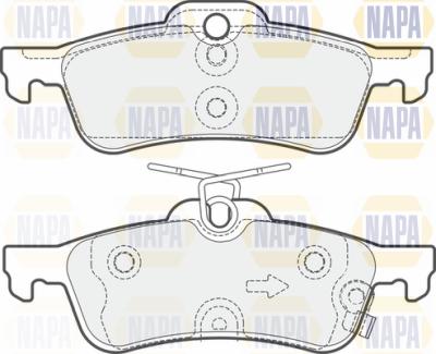 NAPA PBP7479 - Комплект спирачно феродо, дискови спирачки vvparts.bg