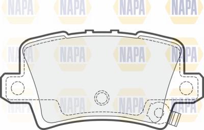 NAPA PBP7475 - Комплект спирачно феродо, дискови спирачки vvparts.bg